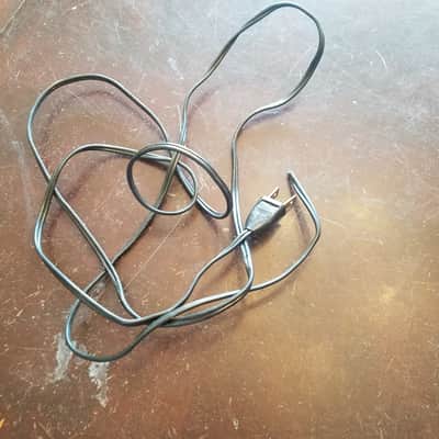Nikkei one (1) 117V Power Cord Electric Cable cut Japan Vintage non-polarized black 1940s-1960s image 2