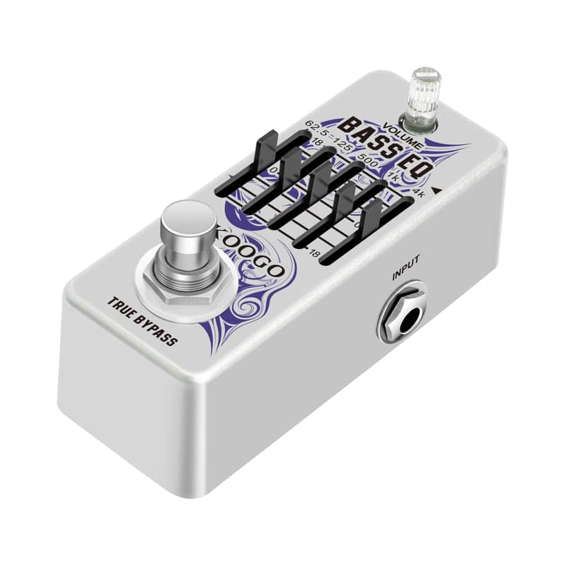 KOOGO LEF-317A Guitar Equalizer Pedal 5-band Parametric EQ Guitar Effect Pedal Frequency Compensator ±18dB Range for Mini Size--Shipped from Irvine Warehouse in California by USPS image 1