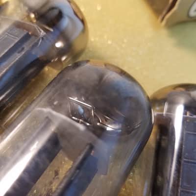 Westinghouse Matched Pair (2) 6SN7GTB tNOS AT1000 TESTED Vacuum Tubes black plate dual triode 1955-1958 image 5