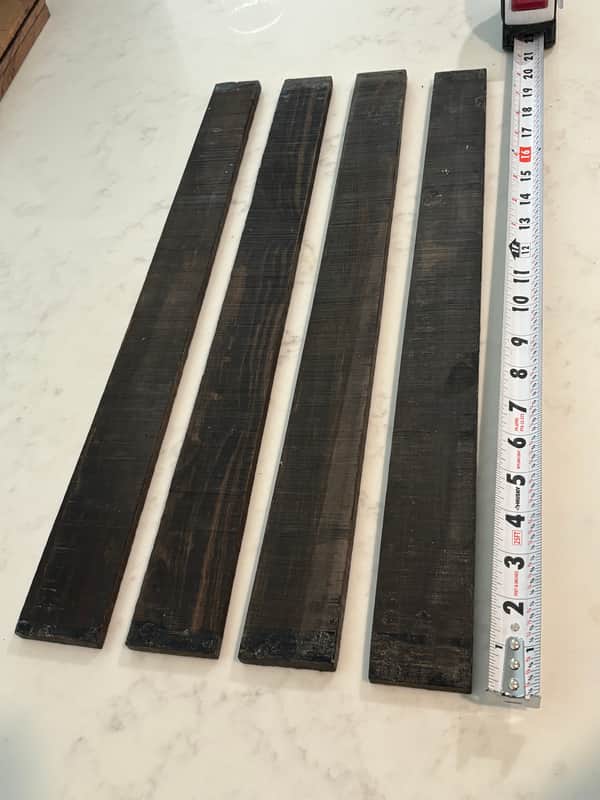 Gaboon Ebony cut by Rickenbacker Fretboard Blank 1965 - Black / figured image 1