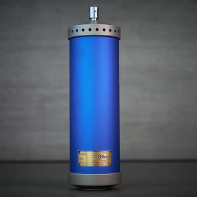 Rare Vintage Early Blue Bottle Tube Condenser Microphone Set image 7