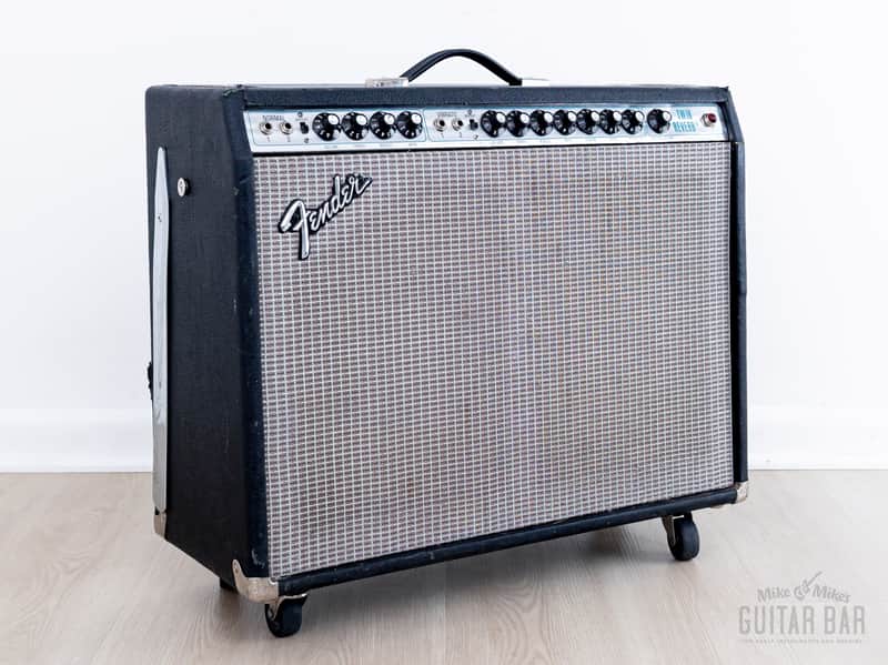 1976 Fender Twin Reverb Silverface Vintage Tube Amp, Serviced & Retubed image 1