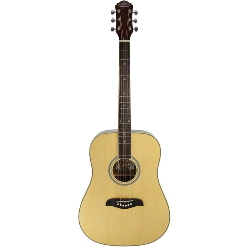 Oscar Schmidt ODN Dreadnought Acoustic Guitar, Natural image 1
