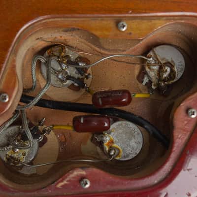Gibson  Les Paul Deluxe Solid Body Electric Guitar,  c. 1973, black tolex hard shell case. image 14