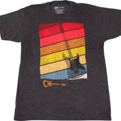 Charvel Guitars Sunset Men's T-Shirt, Charcoal, MEDIUM (M) image 1