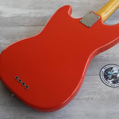 1999 Fender Japan MB98-70SD Mustang Bass (Fiesta Red) image 8