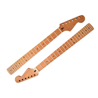 S-Style neck Roasted maple with maple fretboard (Nitro Satin) - round end frets image 1