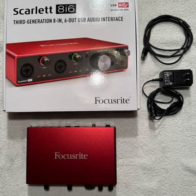 Focusrite Scarlett 8i6 3rd Gen USB Audio Interface 2019 - Present - Red / Black image 2