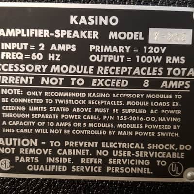 Kustom/Kasino B200  Bass Amp plus B200 module 1973 image 7