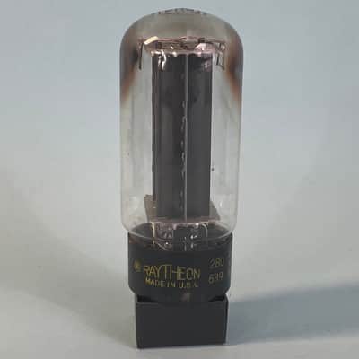 1960s Raytheon 5U4GB Vintage Black Plate Side Getter Rectifier Tube! T286 image 2