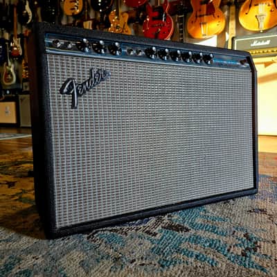 1974 Fender Silverface Deluxe Reverb Tube Combo Amp image 1