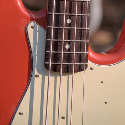 Fender Jazz Bass Tomomi MIJ 2022 - Clear Fiesta Red image 3