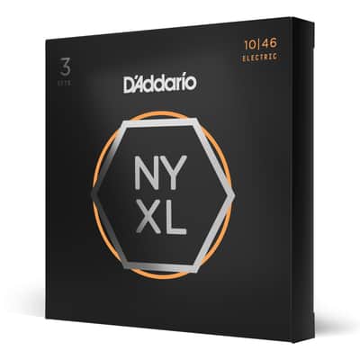 D'addario NYXL1046-3P Electric Guitar Strings (Light) .010-.046 - 3 PACK image 1