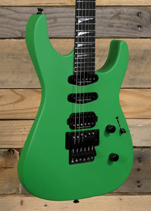 Jackson  American Series Soloist SL3 Electric Guitar Satin Slime Green w/ Case image 1