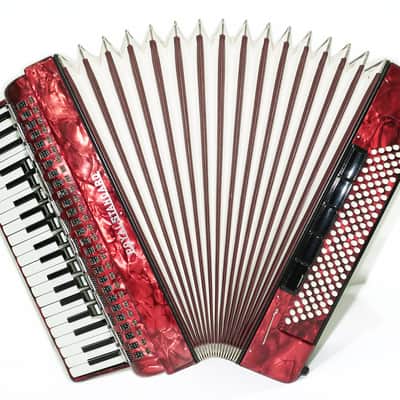 Royal Standard Full Size Piano Accordion 120 Bass made in Germany, Concert Akkordeon for Adults, New Straps and Soft Bag for Gift, 2666 image 2