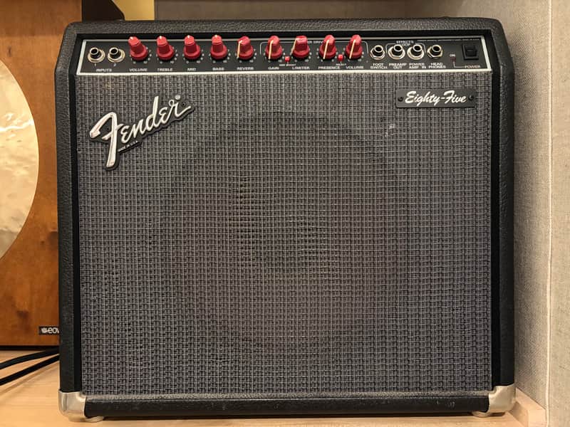 Fender Eighty-Five 2-Channel 65-Watt 1x12" Solid State Guitar Combo 1988 - 1992 - Black image 1
