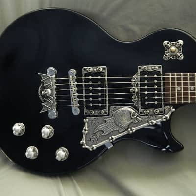 Skull pickguard for Gibson and epiphone les paul guitar custom Solid metal and hand made image 2