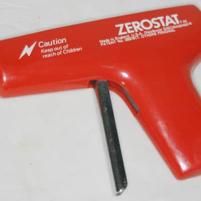 Vintage Discwasher ZeroStat Anti Static Gun for Vinyl Record Cleaning - Red - Good Working Condition image 1