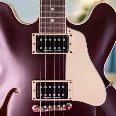 Gibson 335 Mod Shop - Electric Plum - Pearly Gates image 7