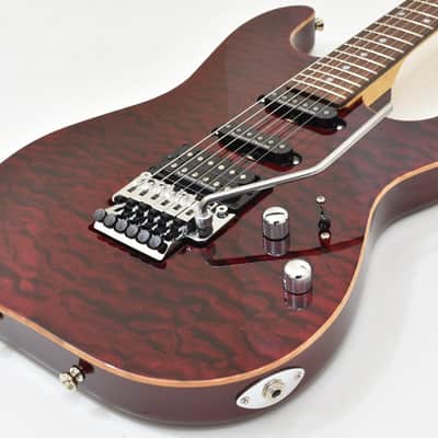 Schecter CET USA Custom Shop Electric Guitar Black Cherry image 3