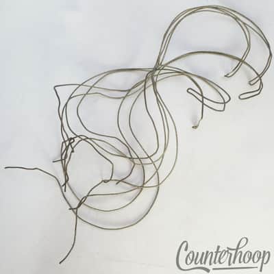 *Ludwig 15" 10-Strand Snare Drum Coiled Metal over Cloth Wires Vintage 20s USA* image 1