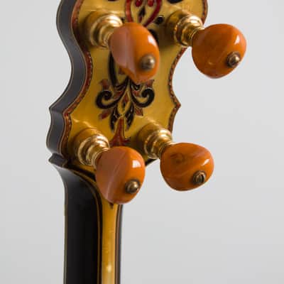 Bacon & Day  Silver Bell #6 Ne Plus Ultra Special Tenor Banjo (1927-33), ser. #22694/26719, original black hard shell case. image 14