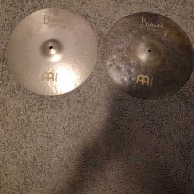 Meinl 16" Byzance Vintage Sand Hi-Hat Cymbals (Pair) 2019 - Present - Sandblasted image 1