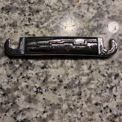 Gibson 1967’Gibson SG Vintage Solid Saddle Bridge/Tailpiece 1967 - Chrome image 8