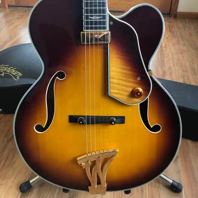 Washburn J-10 Orleans Hollowbody Jazz Guitar Sunburst w Original