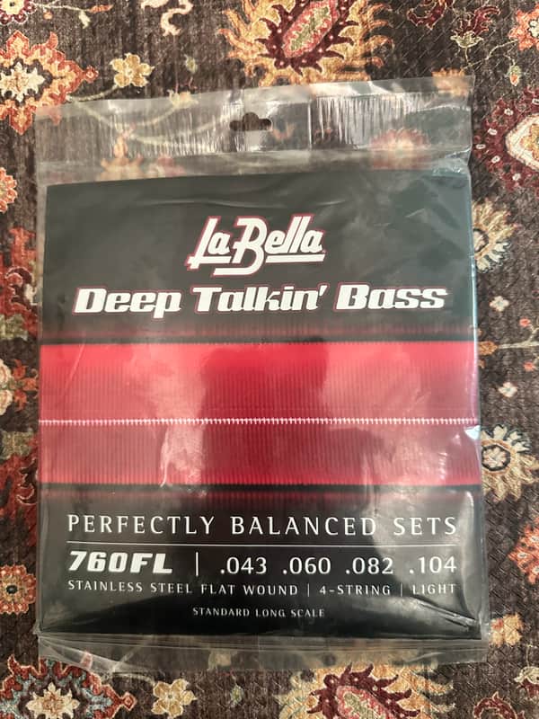 LaBella Deep Talkin' Bass Strings: 760FL 4-string light standard long scale image 1