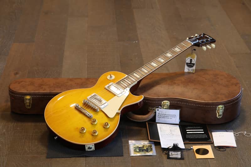 Minty! 2021 Gibson Custom 1958 Historic Reissue Les Paul M2M Electric Guitar Lemonburst + COA OHSC image 1