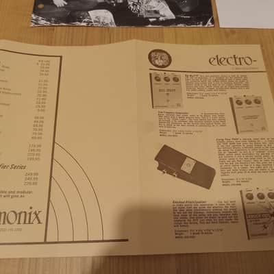 Vintage 1972 Electro-Harmonix Blackfinger Catalog, Dealer Letters, Price List, and Flyers! Rare, Original Case Candy, Paperwork! image 7