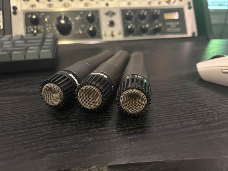 (Lot of 3) Shure SM57 Cardioid Dynamic Microphone 1984 - Present - Black image 1
