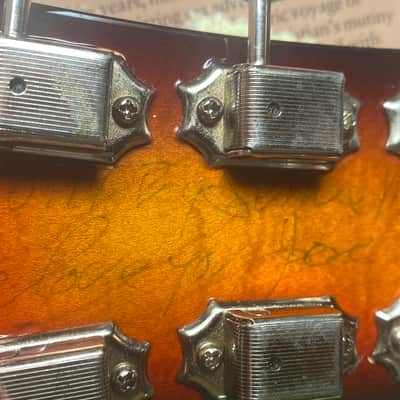 Super Rare Mosrite Joe Maphis Doubleneck Semie Moseley Signed 1986 image 13