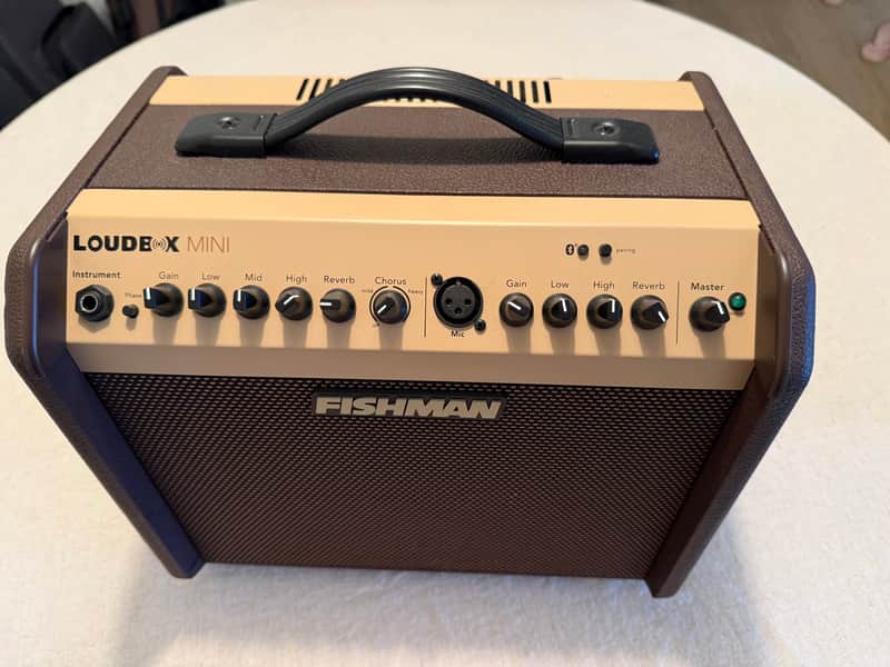 Fishman PRO-LBT-500 Loudbox Mini with Bluetooth 2-Channel 60-Watt 1x6.5" Acoustic Guitar Amp 2019 - Brown image 1