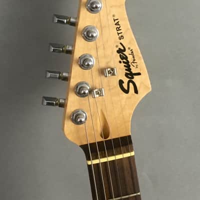 Vintage 100% Original Squier Strat 2003 Gloss Black Natural Relic Stratocaster Aged Pearl Pickguard image 21