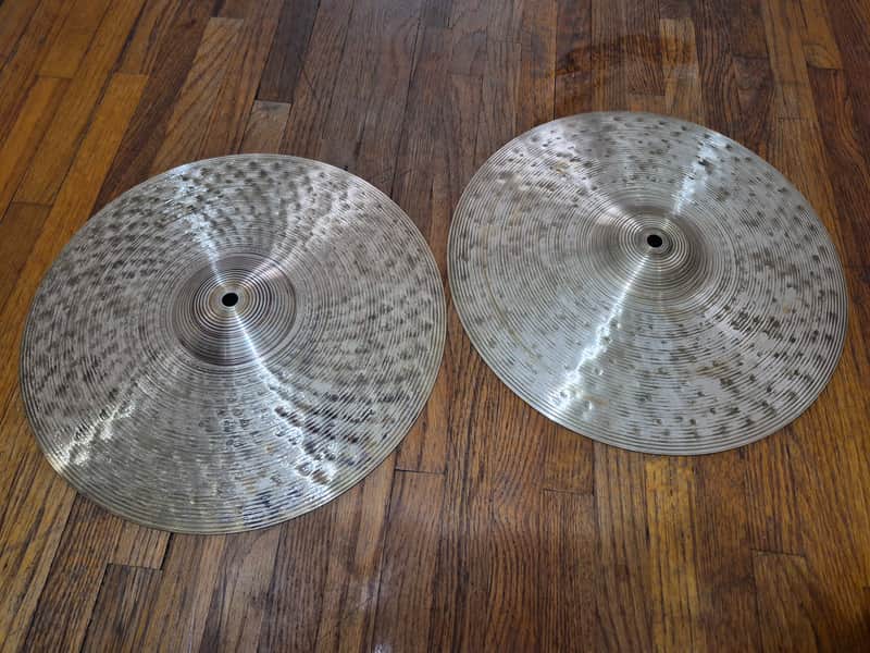 14" Zildjian B12 Custom Hand Hammered & Lathed (DEMO) Hi Hat Pair image 1