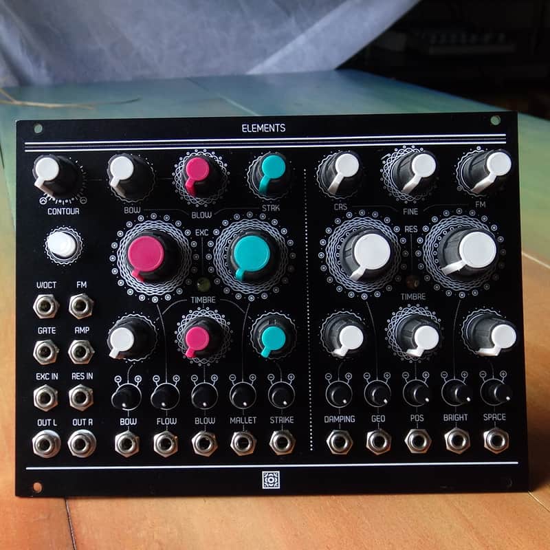Mutable Instruments Elements Clone w/ Anodized black aluminium Antumbra panel image 1