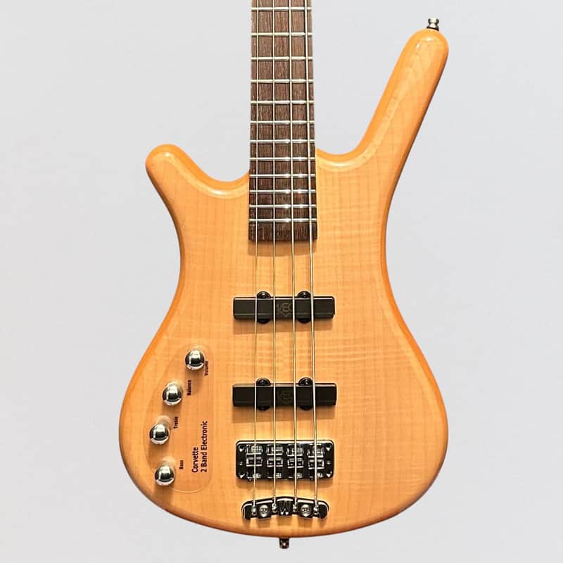 Warwick RockBass Corvette Premium 4-String Left Handed Electric Bass Guitar - Natural image 1