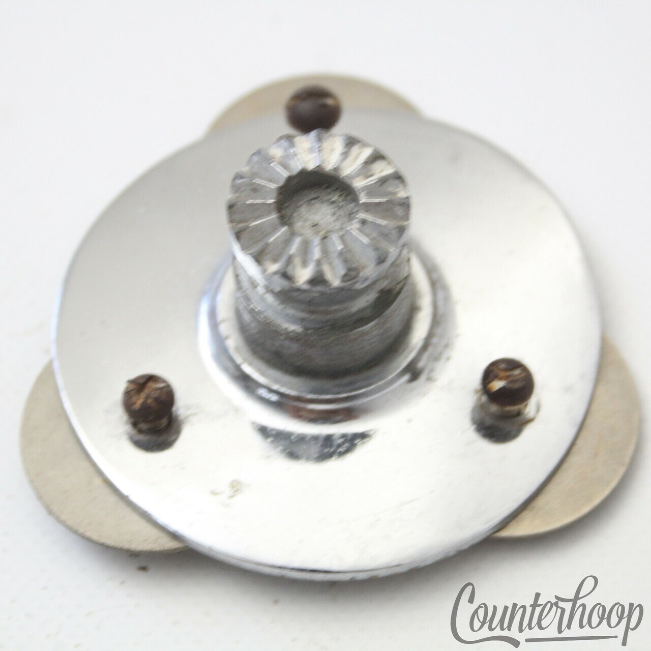 Premier Tom Drum Mount Ratchet Chrome Vintage 60s Elite UK 3-Hole Circle Plate* — main photograph