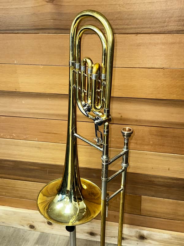 F.E. Olds & Sons S23 Double Bass Trombone 1957-1967 - Yellow Brass image 1
