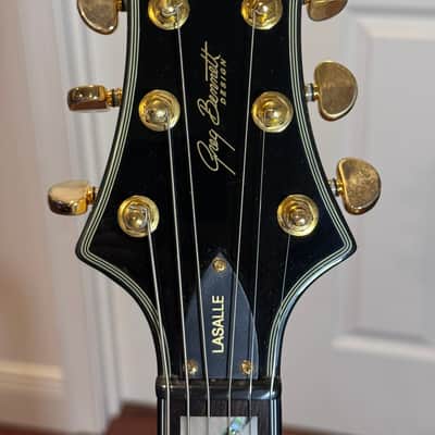 Greg Bennett LaSalle JZ-2 LTD Hollow Body Electric Guitar White Gold Bigsby Korea 2004 w/ Case image 5