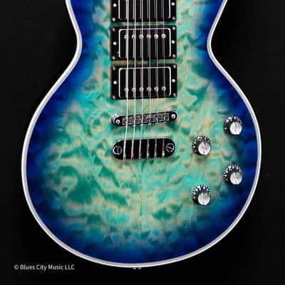 Dean - USA - Custom - Time Capsule Cadillac - Ocean Blue Burst - 3 Pickups - w/OHSC - Call for Best Price !!! image 2