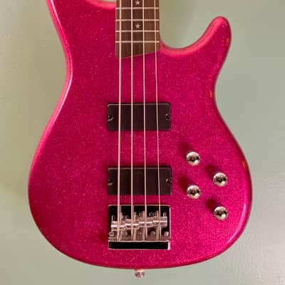Daisy Rock Atomic Pink Sparkle Rock Candy Bass Guitar Schecter EMG