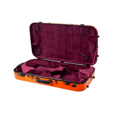 Crossrock 4/4 Violin Hard Case, 15-16.5 inches Viola Fiberglass Hardshell, Double Case image 9