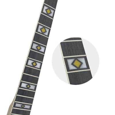 24.75" Electric Guitar Neck 24 Frets Maple Rosewood Unfinished Bolt-On Inlay image 5