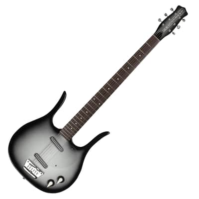 Danelectro Longhorn Baritone - Black Burst (Silver Burst) image 1