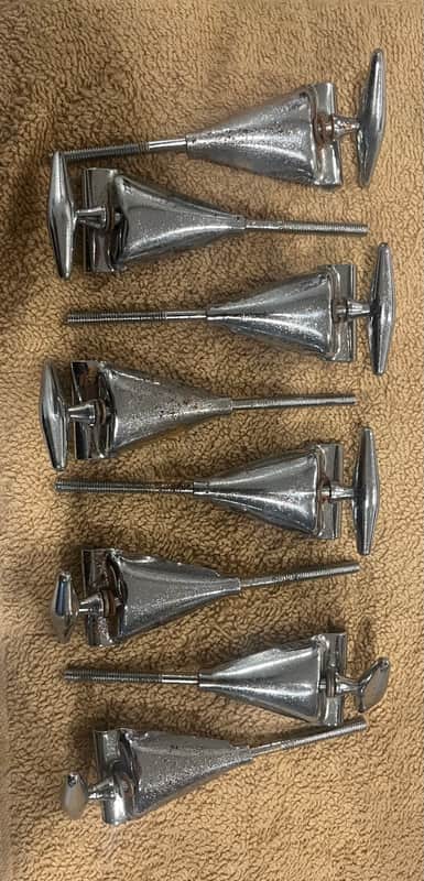 Slingerland Bass claws and rods 60s - Chrome image 1
