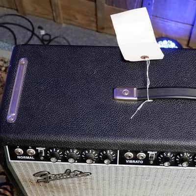 Fender '65 Twin Reverb Reissue 85-Watt 2x12" Guitar Combo 2008 - Black AC072543 with Footswitch image 11