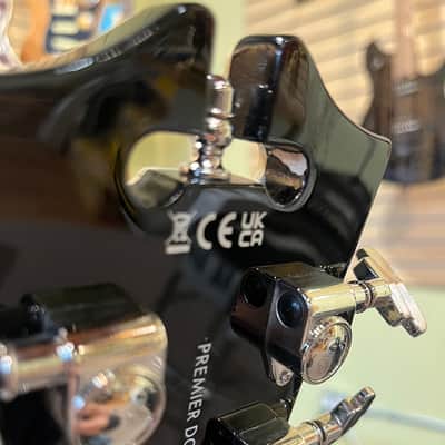 D'Angelico Premier DC Semi-Hollow Electric Guitar -  Solid Black image 8
